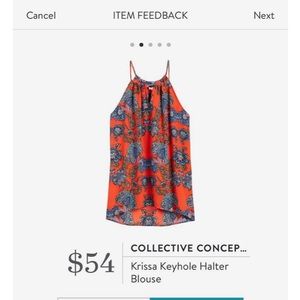 Collective concepts stitch fix keyhole halter